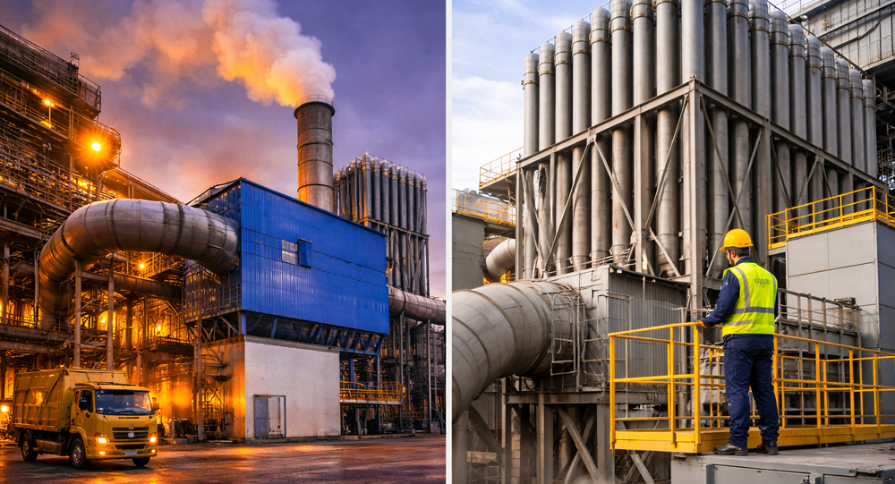 Çelikhane aspirasyon ve kanal sistemi